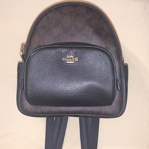 Coach Mini Backpack - Black & Brown